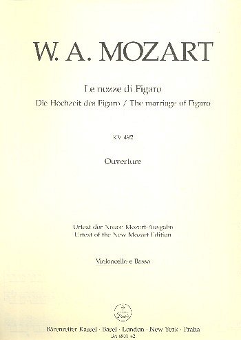 W.A. Mozart: Le nozze di Figaro KV 492, Sinfo (VcKb)