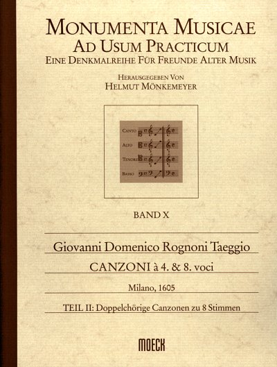 Rognoni Taeggio Giovanni Domenico: Canzoni Teil 2 - Doppelchoerige Canzonen