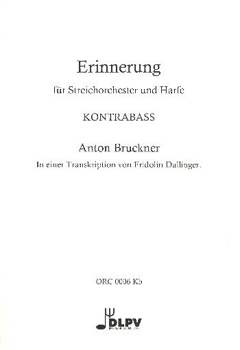 A. Bruckner: Erinnerung, StrHarf (KB)