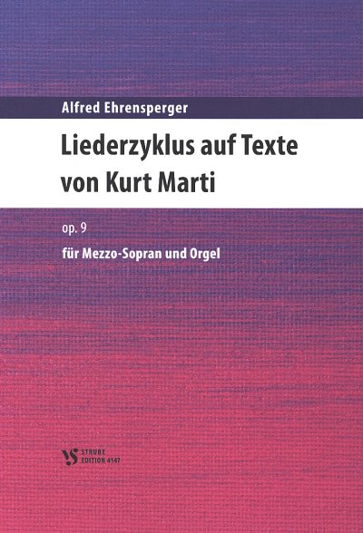 A. Ehrensperger: Liederzyklus op. 9
