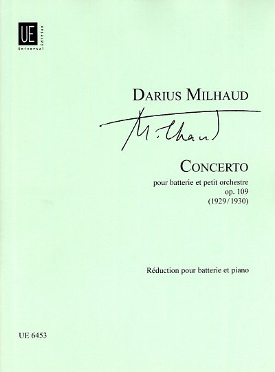 D. Milhaud: Konzert op. 109 