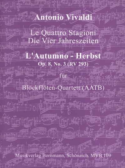 A. Vivaldi: Konzert op.8,3 RV293, 4Blf (Pa+St)