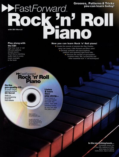 Worrall Bill: Fast Forward Rock 'N' Roll Piano Book/Cd