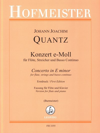 J.J. Quantz: Konzert e-Moll QV 5:113, FlKlav (KA+St)