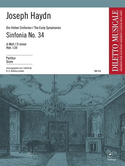 J. Haydn: Sinfonia Nr. 34 d-Moll Hob. I:34 , Sinfo (Part.)
