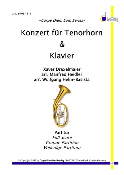 X. Dräxlmaier: Konzertstück für Tenorhorn , ThrnBlaso (KASt)