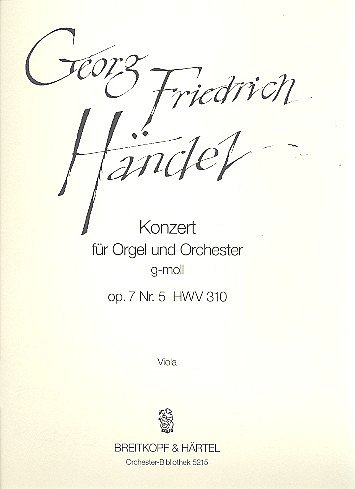 G.F. Haendel: Orgelkonzert g-moll op. 7/5 HWV310