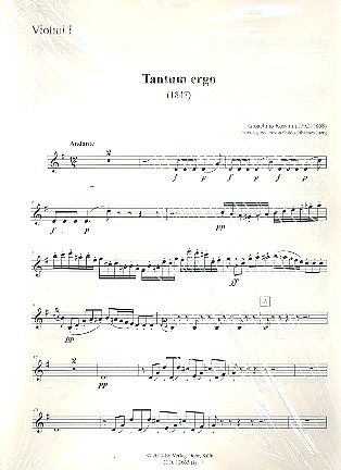 G. Rossini: Tantum ergo (1847), Sinfo (Stsatz)