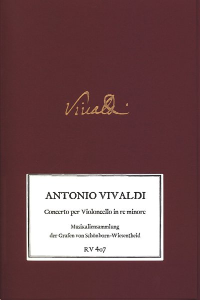 A. Vivaldi: Concerto per Violoncello in re minore, VcStrBc