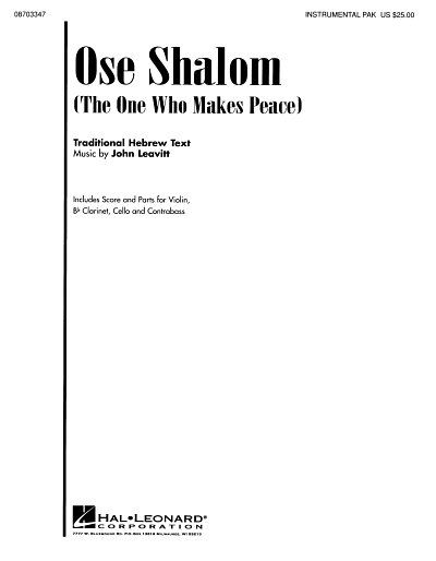 Ose Shalom (The One Who Makes Peace) (Stsatz)