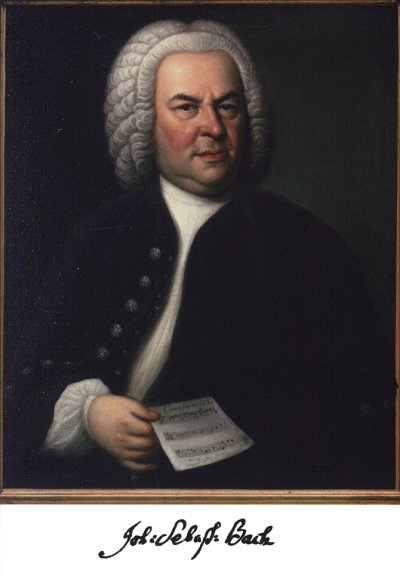 J.S. Bach: Johann Sebastian Bach Postkarte