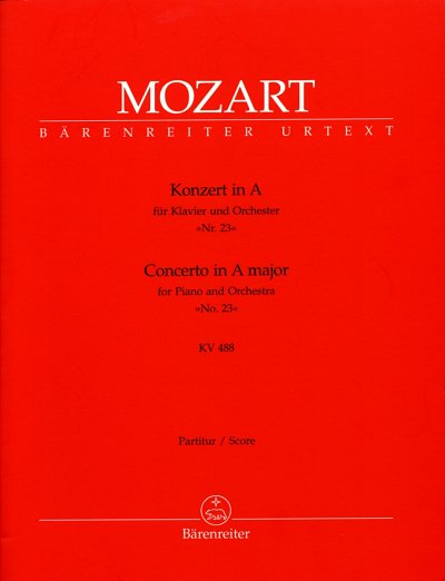 W.A. Mozart: Konzert Nr. 23 A-Dur KV 488, KlavOrch (Part)