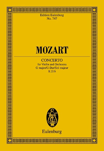 DL: W.A. Mozart: Konzert G-Dur, VlOrch (Stp)