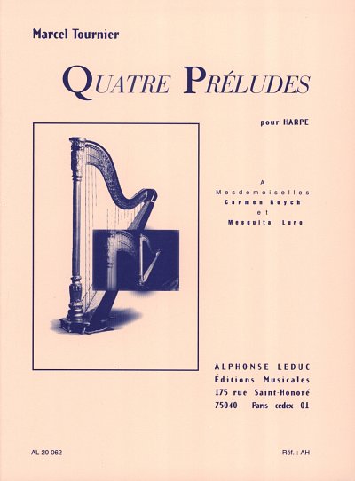 M. Tournier: Quatre préludes pour harpe, Hrf