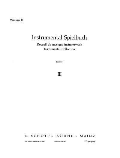 Instrumental-Spielbuch Band 3 (Vl2)