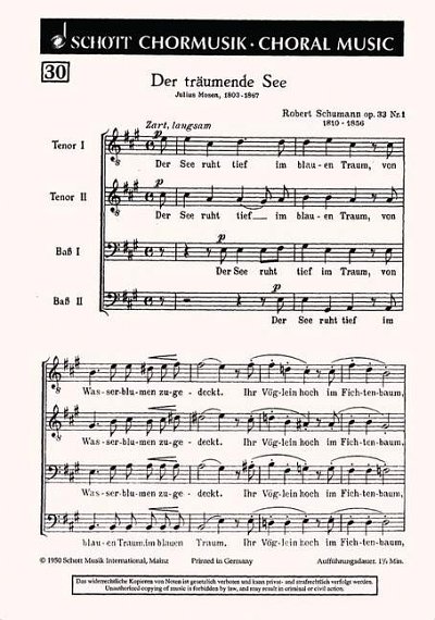 DL: R. Schumann: Der träumende See, Mch4 (Chpa)