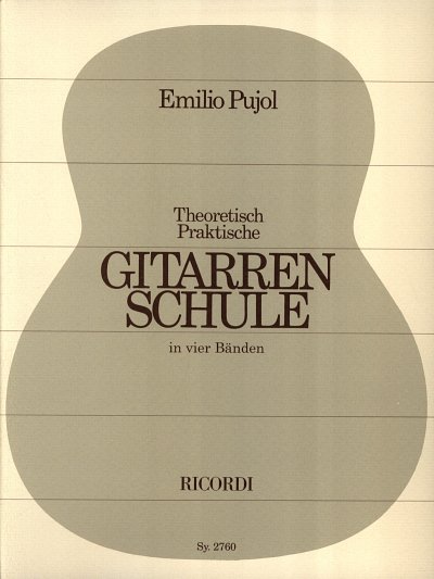 E. Pujol: Gitarrenschule, Bd. 1-4 kplt.