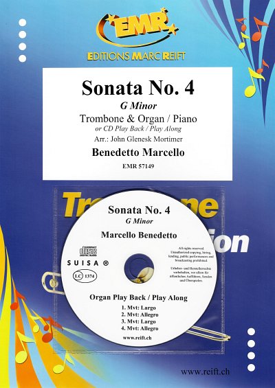 B. Marcello: Sonata No. 4, PosKlv/Org (+CD)