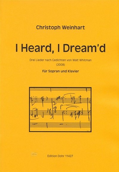 W. Christoph: I Heard, I Dream'd, GesSKlav