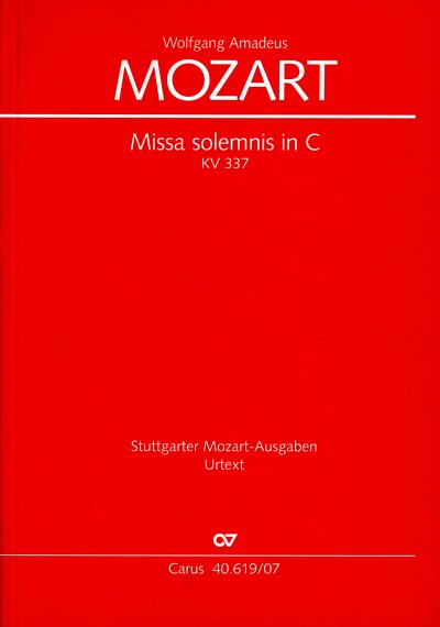 W.A. Mozart: Missa solemnis in C C-Dur KV, 4GesGchOrch (Stp)