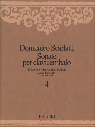 D. Scarlatti: Sonate per clavicembalo 4 , Cemb/Klav