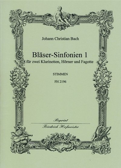 J.C. Bach: Bläser-Sinfonien Band 1 für 2 Klarinetten,