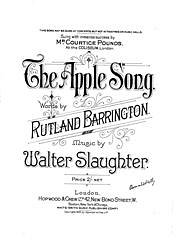 Walter Slaughter, Rutland Barrington: The Apple Song