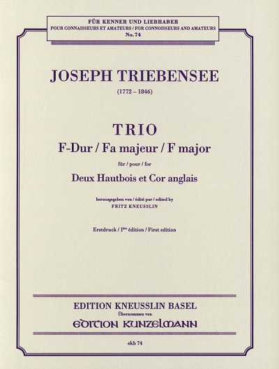 J. Triebensee: Trio für 2 Oboen und Englisch, 2ObEh (Stsatz)