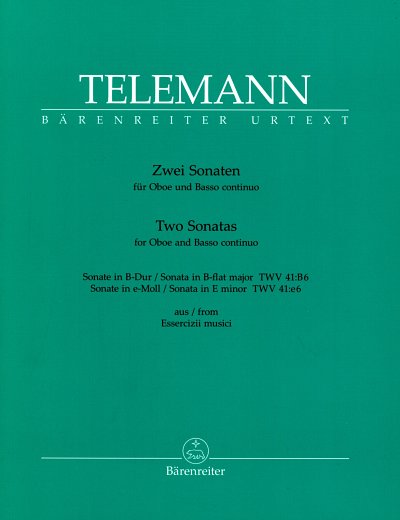 G.P. Telemann: Two Sonatas for Oboe and Basso continuo
