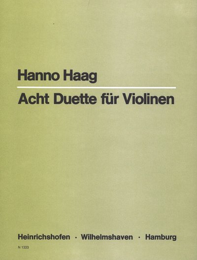 H. Haag: 8 Duette