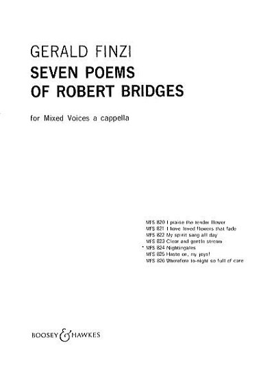 G. Finzi: Seven Poems of Robert Bridges op. 17/, Gch5 (Chpa)