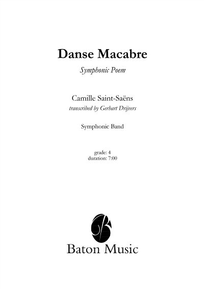 C. Saint-Saëns: Danse Macabre, Blaso (Pa+St)