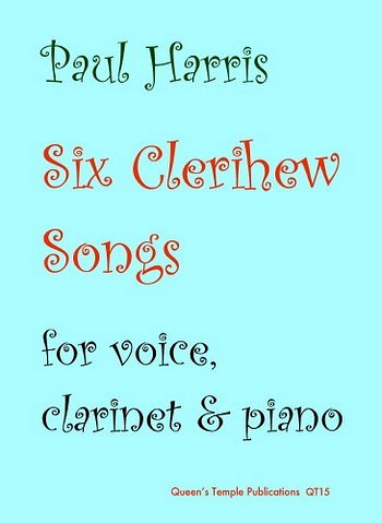 P. Harris: Six Clerihew Songs, GesSKlarKlav (KlavpaSt)