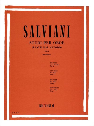 C. Salviani: Studi per oboe 1, Ob