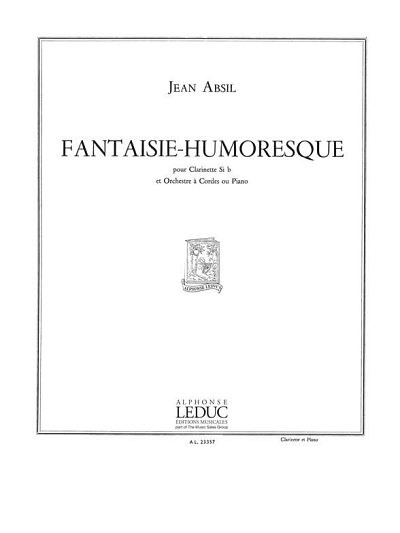 J. Absil: Fantaisie-Humoresque -Clar. Et