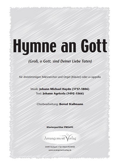 J.M. Haydn, J. Agricola Hymne an Gott (vierstimmig), GchKlav