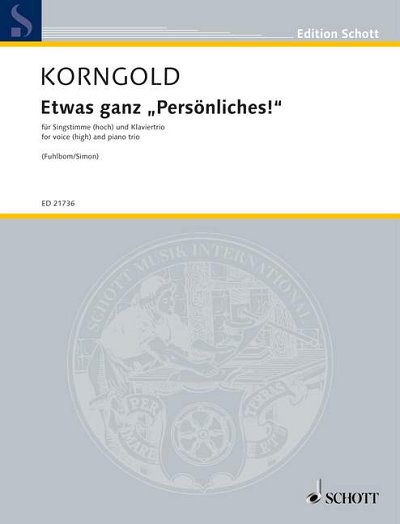 E.W. Korngold: Etwas ganz "Persönliches"