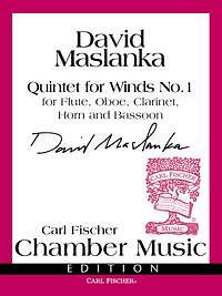 D. Maslanka: Quintet for Winds No. 1, FlObKlHrFg (Pa+St)