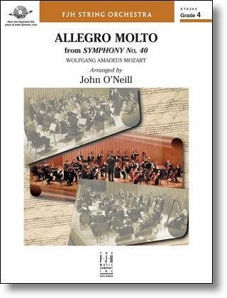 W.A. Mozart: Allegro Molto From Symphony No. 4, Stro (Pa+St)