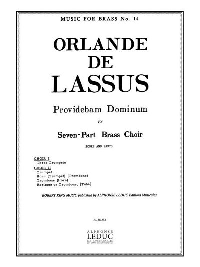 O. di Lasso: Providebam Dominum, Blech7 (Pa+St)