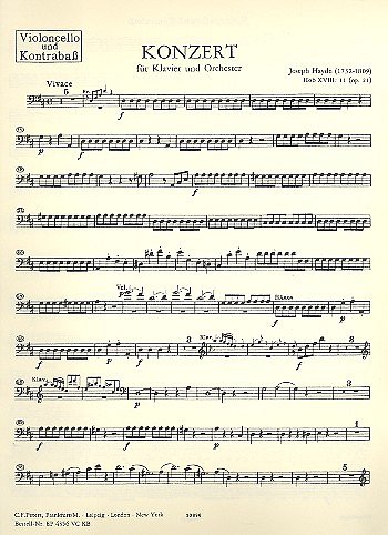 J. Haydn: Konzert fuer Klavier und Orchester D-Dur (VcKb)