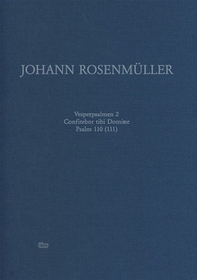 J. Rosenmüller: Vesperpsalmen 2 Band 9 (Part.)