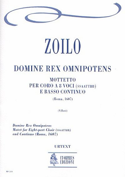 Z. Cesare: Domine Rex Omnipotens. Motet (Roma 1607) (Part.)