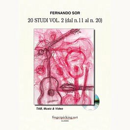 F. Sor: 20 Studi - Vol. 2 (dal n.11 al n.20), Git (+Tab+DVD)