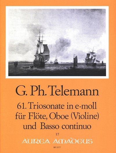 G.P. Telemann: 61. Triosonate in e-moll T, FlOb/VlBc (Pa+St)