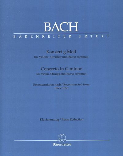 J.S. Bach: Konzert g-Moll BWV 1056 fuer Violin, VlKlav (KASt