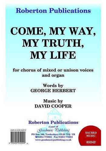 D. Cooper: Come My Way My Truth, GchKlav (Chpa)
