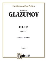 DL: Glazunov: Elégie for Viola, Op. 44