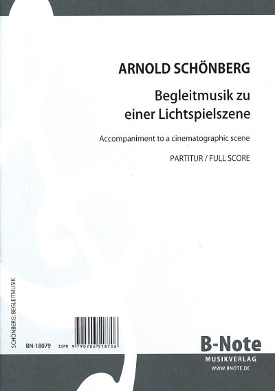 A. Schönberg: Begleitmusik zu einer Lichtspiel, Orch (Part.)