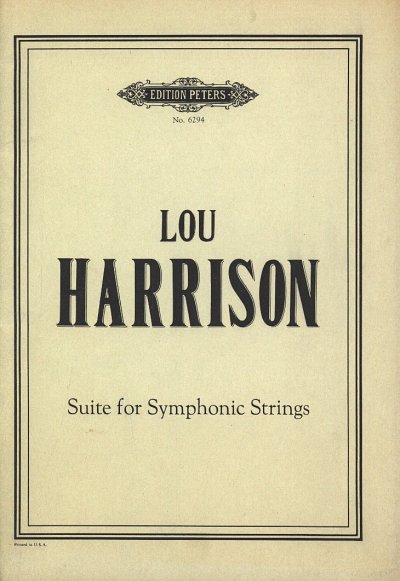 Harrison Lou: Suite für sinfonische Streicher